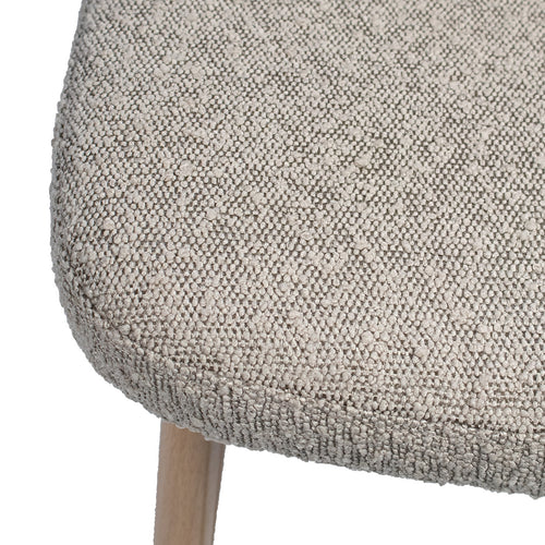 Giga Meubel Eetkamerstoel Nienke - Taupe Stof - Zithoogte 49cm - Set van 2 - vtwonen shop