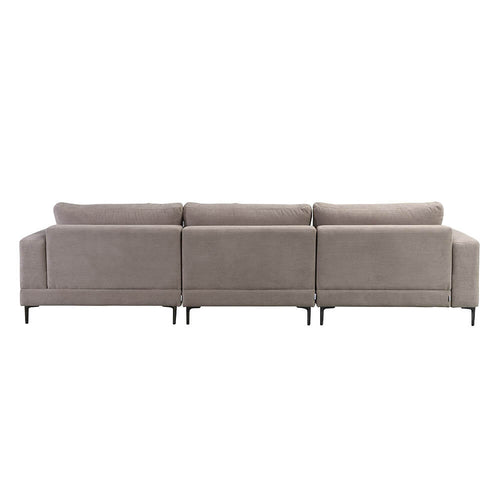 HOME DELUXE Bank BELLANO Beige L 340 x 188 x 94 cm - Poef: Rechts - vtwonen shop