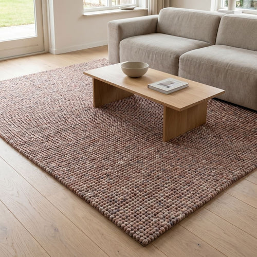 DÉJA Living Vloerkleed Bela - Taupe Wol - 200x290cm