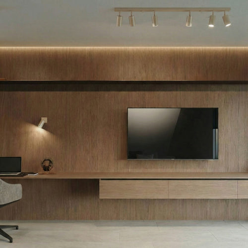 Sollux Lighting Plafondlamp RING 6L taupe - 118x6x16cm