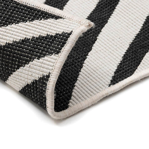 Interieur05 Buitenkleed Swirl Rechthoek - Zwart - Dubbelzijdig