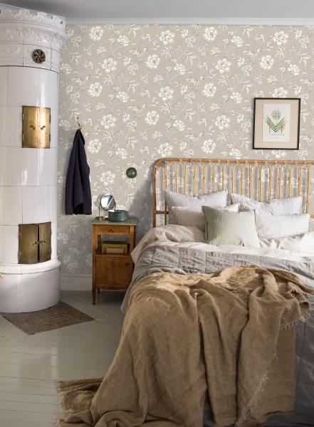 Borastapeter behang bloemen beige - 53 cm x 10.05 m - 660411 - vtwonen shop