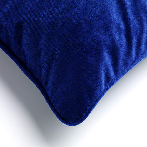 FINN - sierkussen 30x50 cm - velvet - effen kleur - Dazzling Blue - blauw