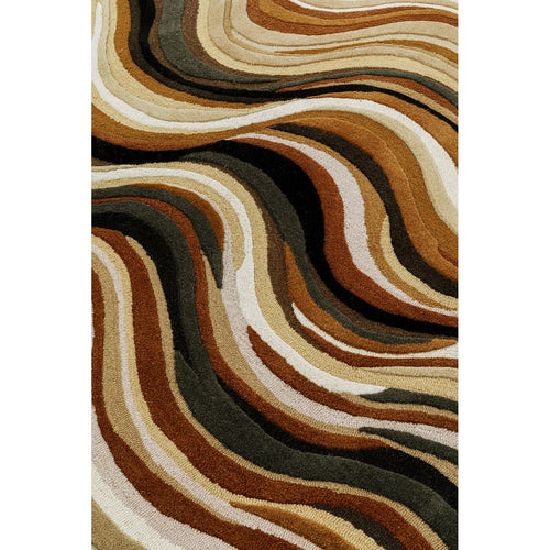 Kare Design Vloerkleed New Wave 300x200cm bruin