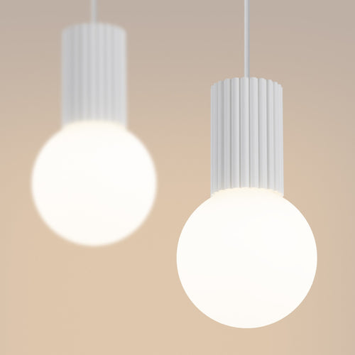 Sollux Lighting Hanglamp HALO 2L wit - 33,5x6x120cm