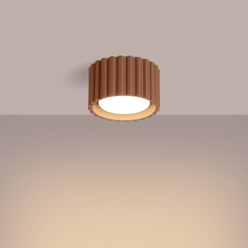 Sollux Lighting Plafondlamp AURA 1 mokka Gx53 - 10x10x10cm