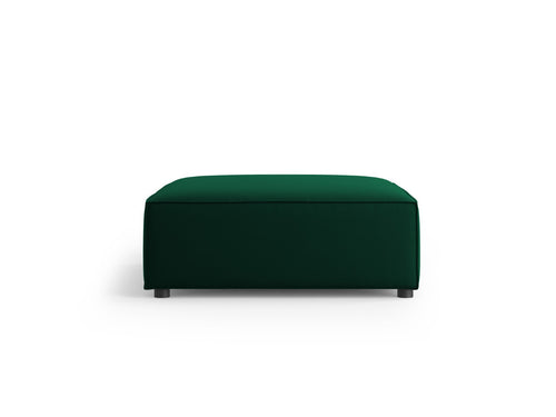 Cosmopolitan Design Poef Arendal flueel, flessengroen - 80x102x40cm