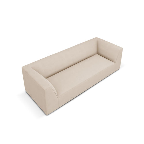 Cosmopolitan Design - Bank Siena 3-zits, structurele stof beige - 92x232x69cm