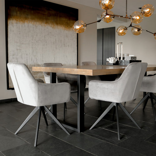 Kick draaistoel Tom - Grijs - vtwonen shop