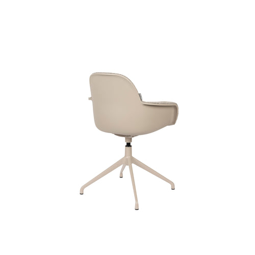 Zuiver Albert Kuip Swivel Eetkamerstoelen armleuning Taupe - Set van 2 - vtwonen shop