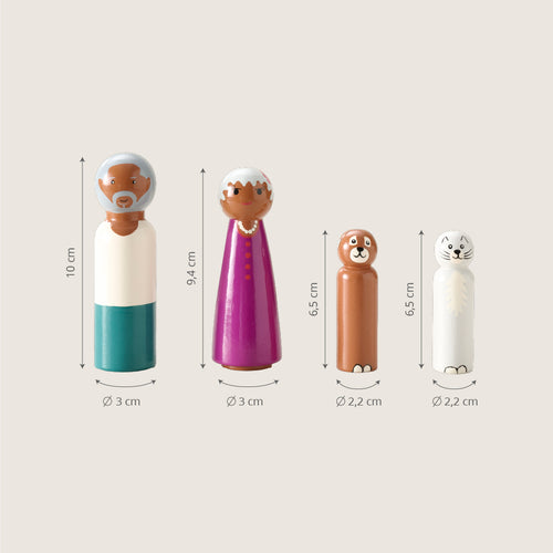 Petite Amélie Poppen voor poppenhuis  'Ma Grande Famille Bougainville' - vtwonen shop