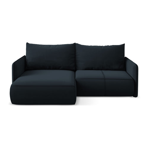 LaMiaSofa hoekbank links Palermo - velours - koningsblauw - 207x148x86