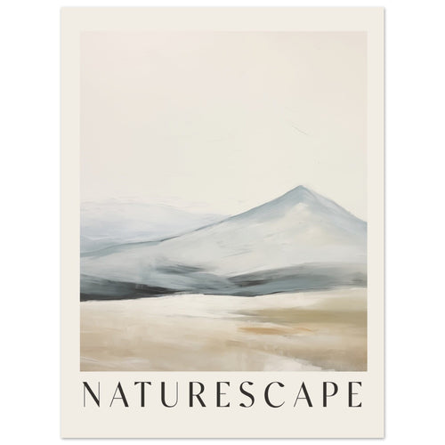Artfulprints Poster Abstract - Naturescape   - 30x40 cm - Taupe