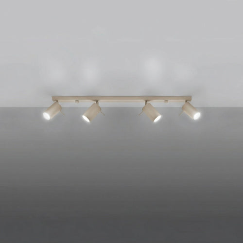 Sollux Lighting Plafondlamp RING 4L taupe - 80x6x16cm