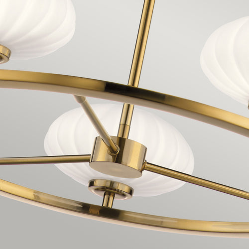 Elstead Kichler Pim Globe Hanglamp Vos Goud, 3000K, IP44