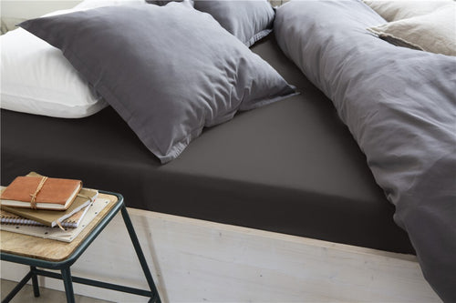 Walra - Hoeslaken Jersey - 180x220 cm - Antraciet