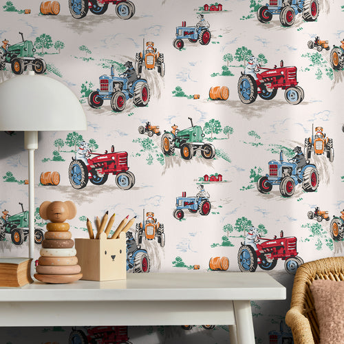 Cath Kidston Vliesbehang - Tractor Multi - vtwonen shop