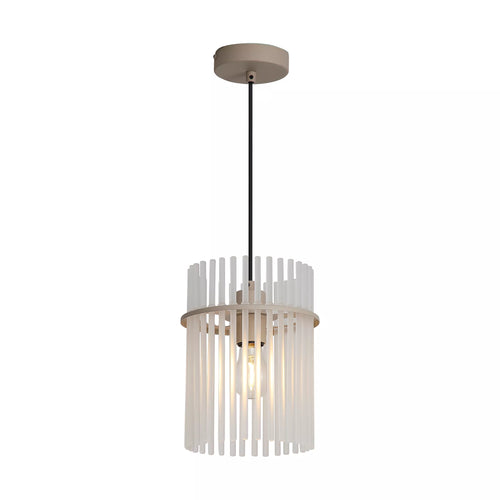 Searchlight hanglamp Swizzle - 1 lichts - 20  x 120   cm - beige