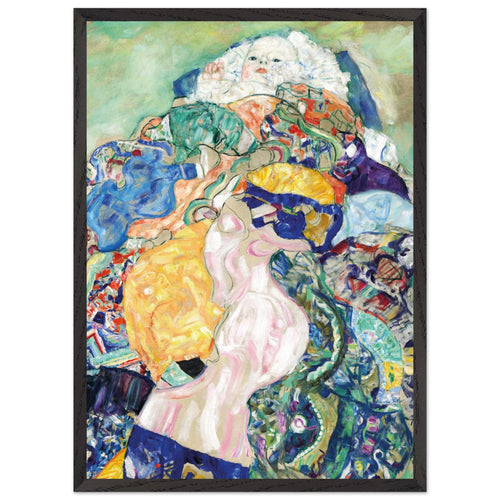 Artfulprints Poster met Lijst Gustav Klimt - Infant   - 50x70 cm - Meerkleurig