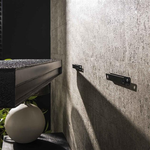 Giga Meubel Wandplank Metallic - Grijs Metaal - 150x29x8cm
