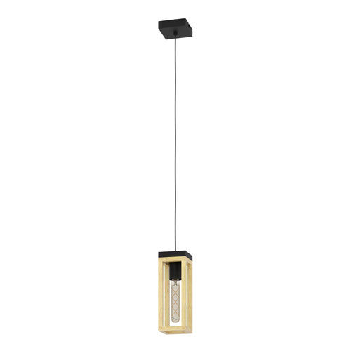 EGLO hanglamp Nafferton - e27 - 10 cm - zwart/bruin - vtwonen shop