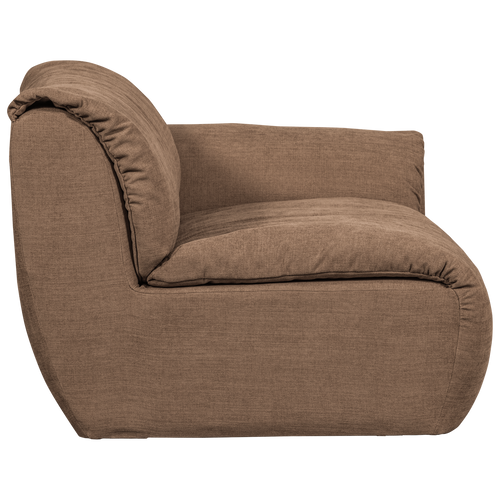 WOOOD 1-zits met arm rechts Baggy - Geweven Chenille - Bruin - - vtwonen shop