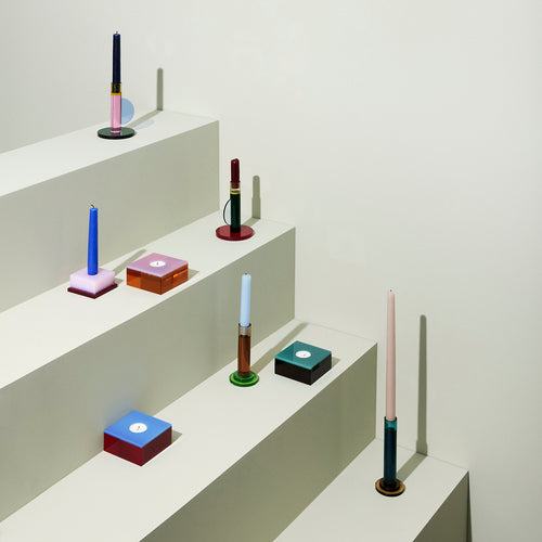 Hübsch kandelaars Comet - kristal - ø7xh13, ø7xh17cm - vtwonen shop