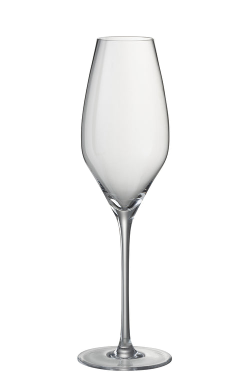 J-Line glas champagne Leti - glas - transparant - 6 stuks - vtwonen shop