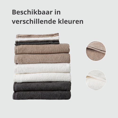 Ten Cate handdoeken 6 stuks - 50x100 cm - washandjes 6 stuks - antraciet - vtwonen shop
