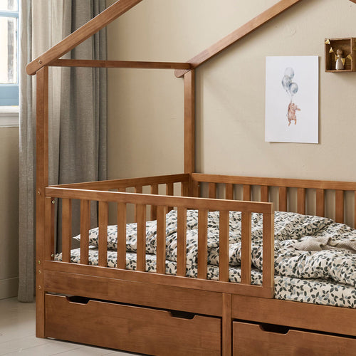 Petite Amélie Huisbed Maison - Peuterbed 90x200 cm - Bedhuisje - Walnoot - vtwonen shop