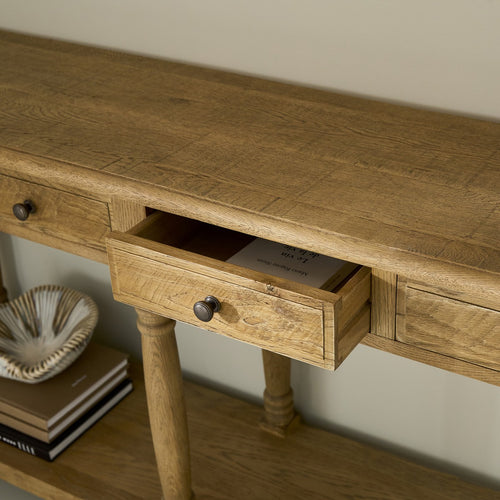 Signature - BOISSY Console - Donker hout - 80x150x40 cm