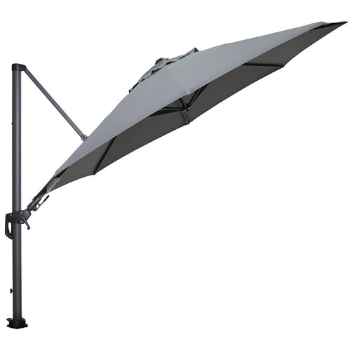 Garden Impressions zweefparasol Hawaii licht grijs doek - Ø350 cm