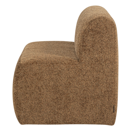 WOOOD eetbank 164 cm rugleuning Mojo Base - Wollig - Honinggeel - 83x164x76