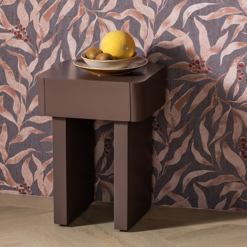 WOOOD nachtkastje met lade Sovo - Mangohout - Bruin - 55x40x35
