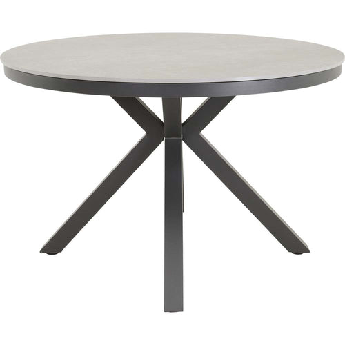 Lesli Living tuintafel Davos - grijs - Ø118cm