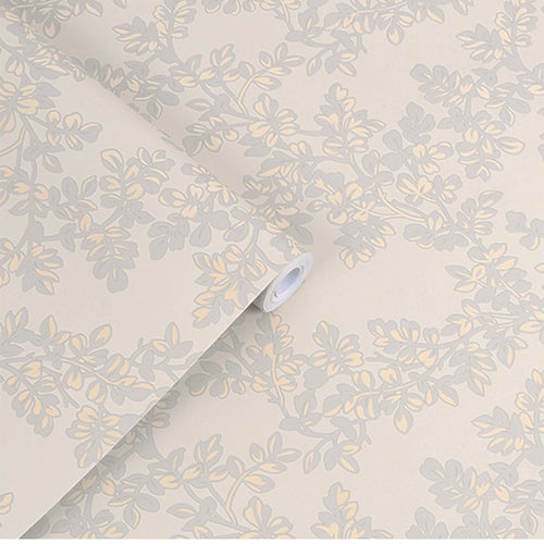 Laura Ashley Vliesbehang - Burnham Dove Grey - 10mx52cm - vtwonen shop