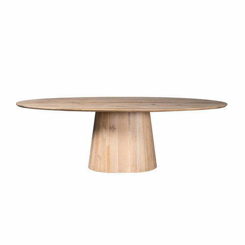 StarFurn Eettafel Riga - Ovaal Naturel Hout - 210x110x76cm - vtwonen shop