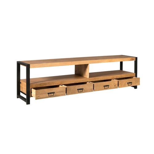 StarFurn Tv-meubel Boaz - Naturel Hout - 220x45x60cm - vtwonen shop