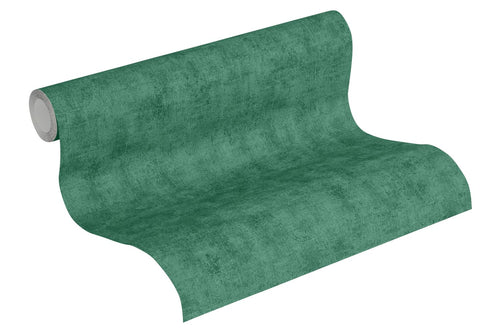 A.S. Création behang geschilderd effect groen - 53 cm x 10.05 m - AS-374173