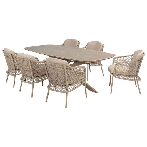 4 Seasons tuinset Puccini - tuintafel Prado 240x105x75 cm 7-delig - vtwonen shop