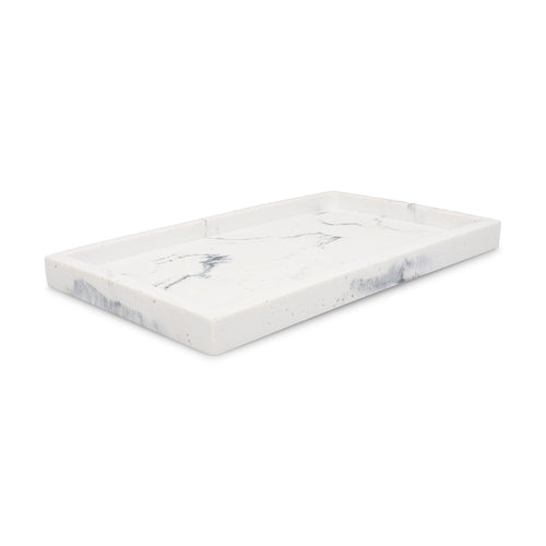 S|P Collection - Zeepschaal 27x15,5xH2cm marble white Suds