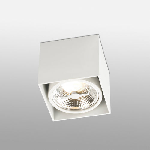 Faro Tecto - 1 Licht Vierkant Opbouw Downlight Wit