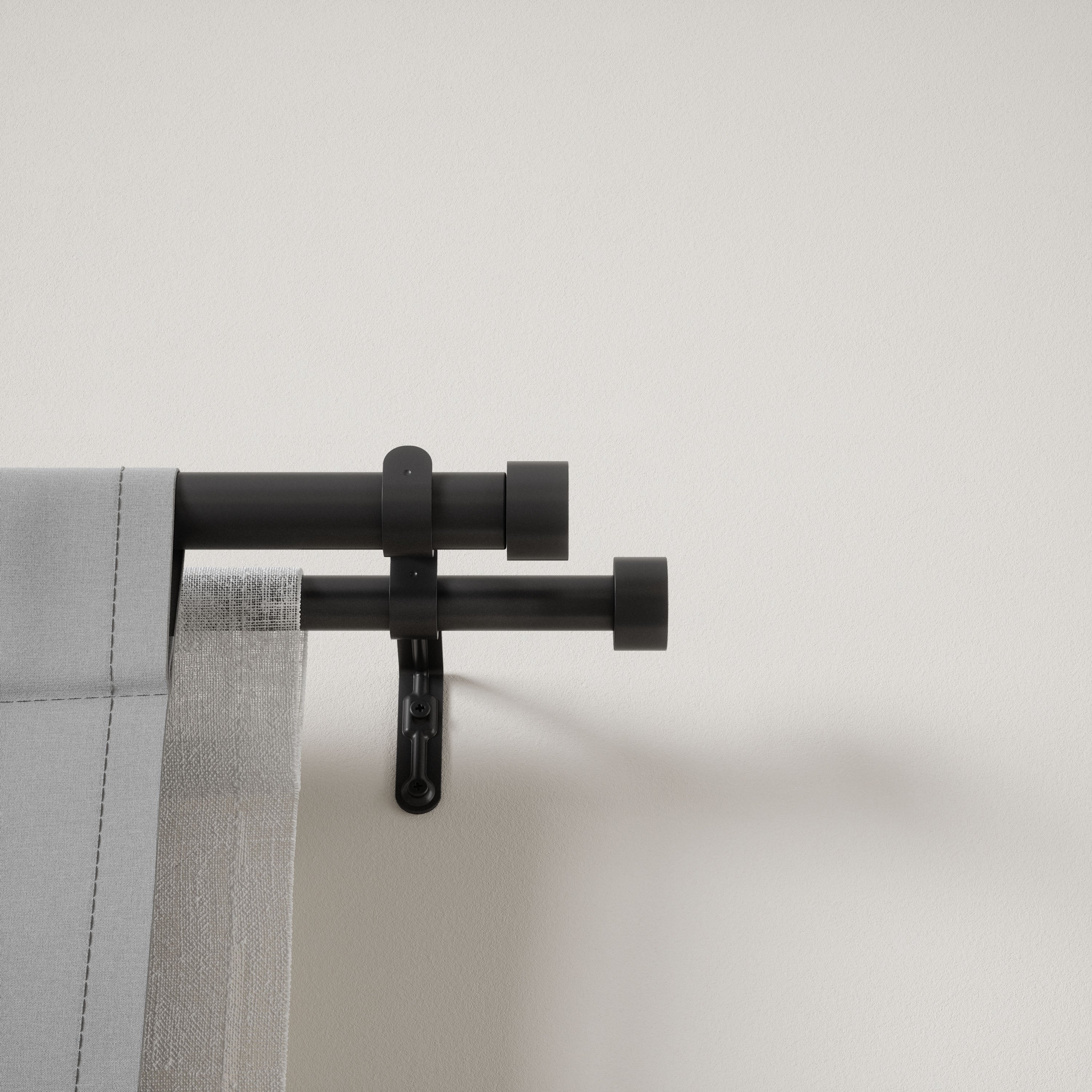 Umbra Cappa Adjustable Single Curtain Rod, 183-366 cm, Diameter 1.8 cm Umbra Cappa Adjustable Single Curtain Rod, 183-366 cm, Diameter 1.8 cm