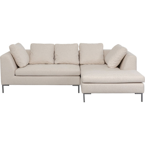 Kare Design Hoekbank Gianna 250cm rechts creme