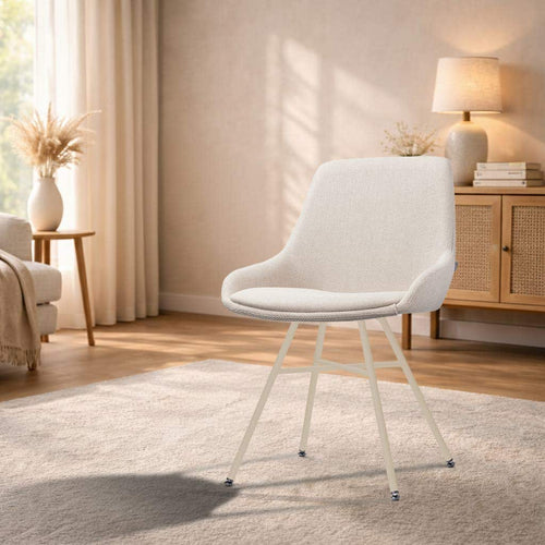 Nolon Noa-Isa eetkamerstoel beige - beige onderstel