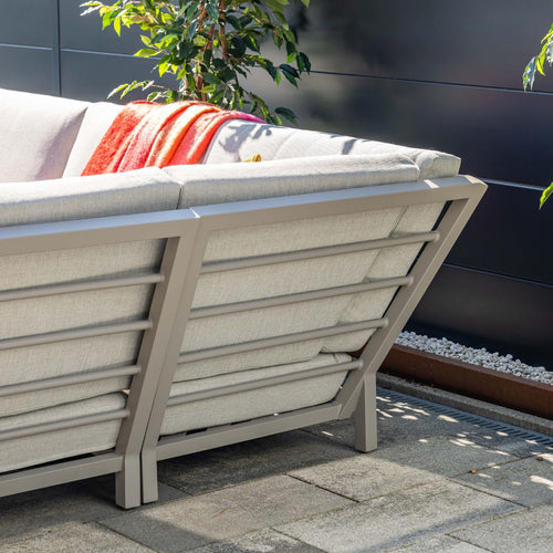 Garden Impressionshoek loungeset Coba 5-delig - taupe