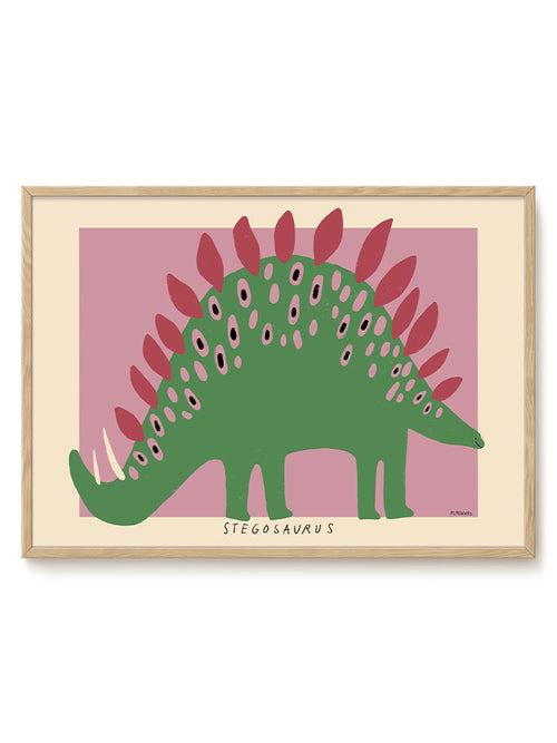 Madelen - Stegosaurus - Dino - PSTR studio Kunst Poster - vtwonen shop