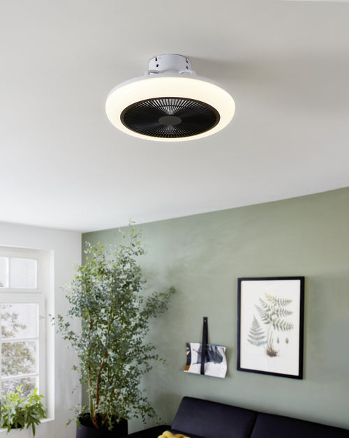 EGLO kostena plafondlamp met ventilator Kostrena - led-cct - wit, zwart