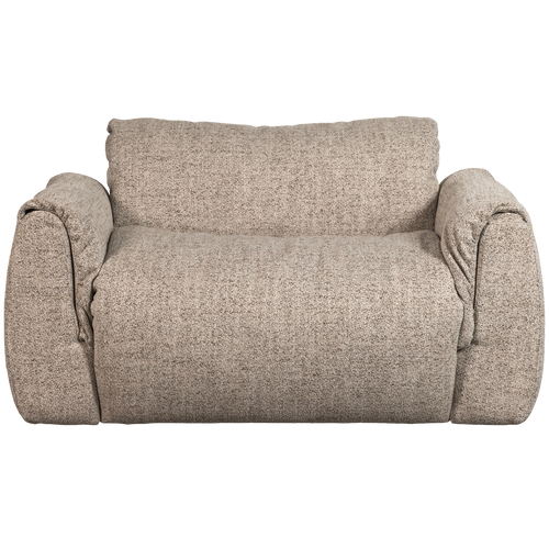 WOOOD loveseat Baggy - Geweven Stof - Bruin Melange - 81x138x101 - vtwonen shop