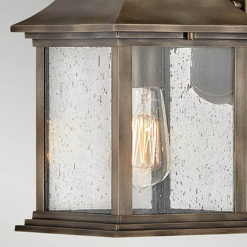 Elstead Hinkley Grant Outdoor Wandlantaarn Gebronsd Brons, IP44